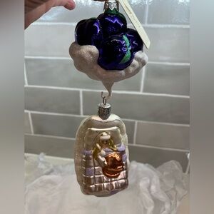 Patricia Breen Christmas Sweet Dreams two-piece, Sugar Plums Glass Ornament